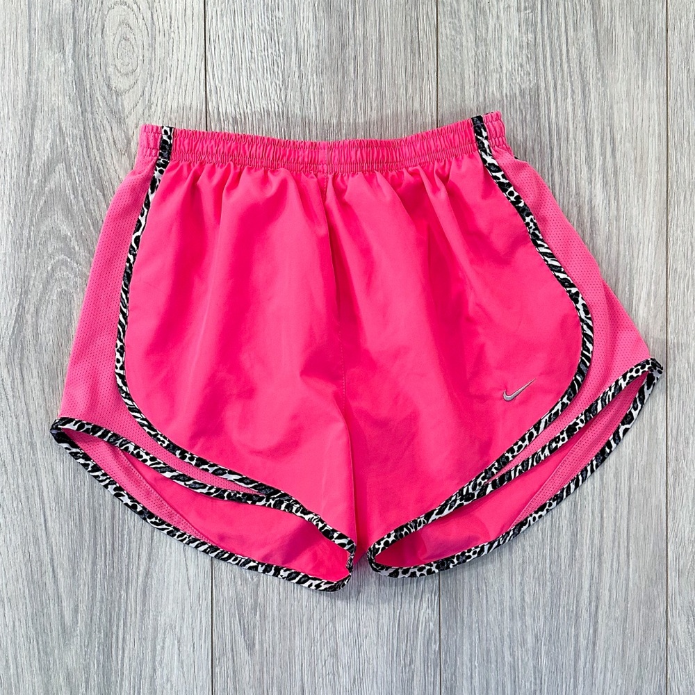 Nike Hot Pink Leopard Print Running Shorts